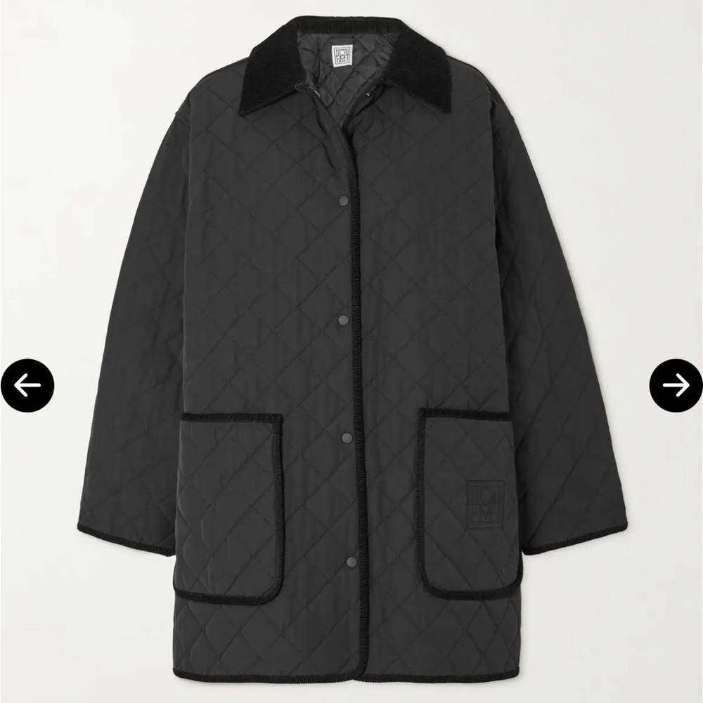 TOTEME Quilted barn jacket black